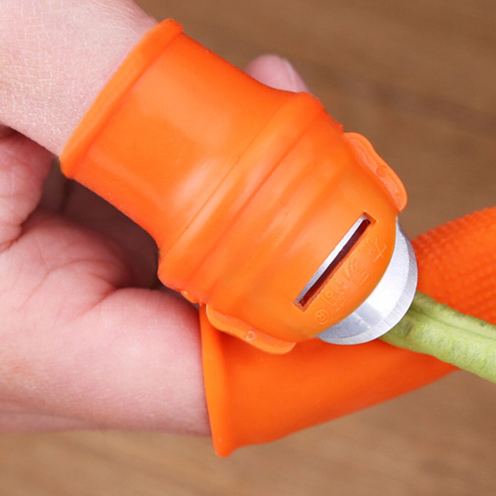 Havearbejde haveplukning tommelfinger cutter med anti-cut finger dæksel til grøntsager skæring  ud88