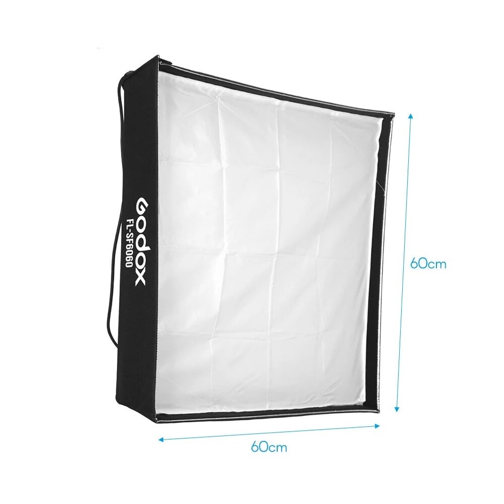 Godox fl -sf6060 softbox kit med bikagegitter blød klud bærepose til godox  fl150s fleksibelt led lys roll-flex fotolys