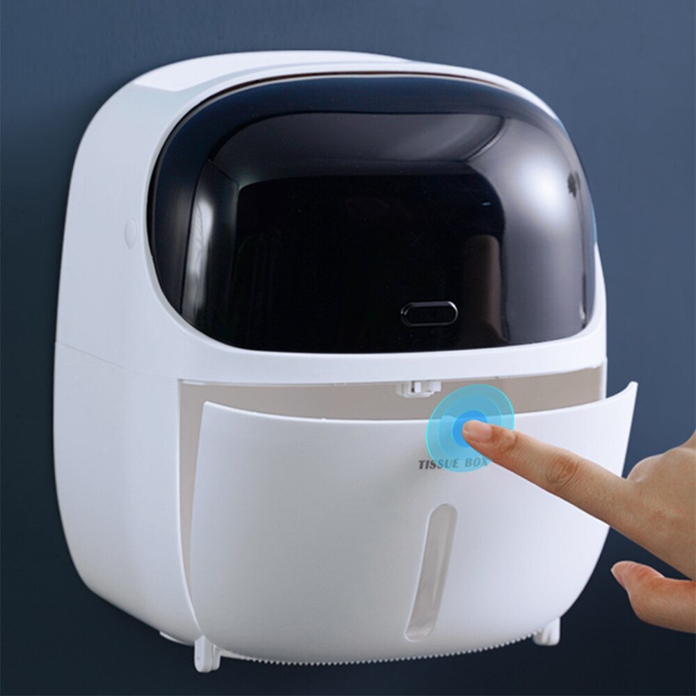 Toiletrolhouder Waterdichte Houder Voor Toiletpapier Badkamer Toiletpapier Opbergdoos Toiletrolhouder Robot Vorm