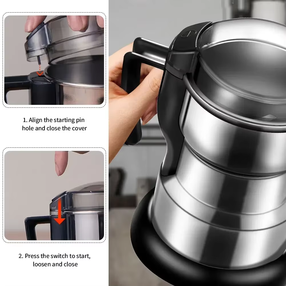 High Power Elektrische Kaffeemühle Küche Getreide Nüsse Bohnen Gewürze Körner Mühle Maschine Multifunktionale Hause Kaffeemühle