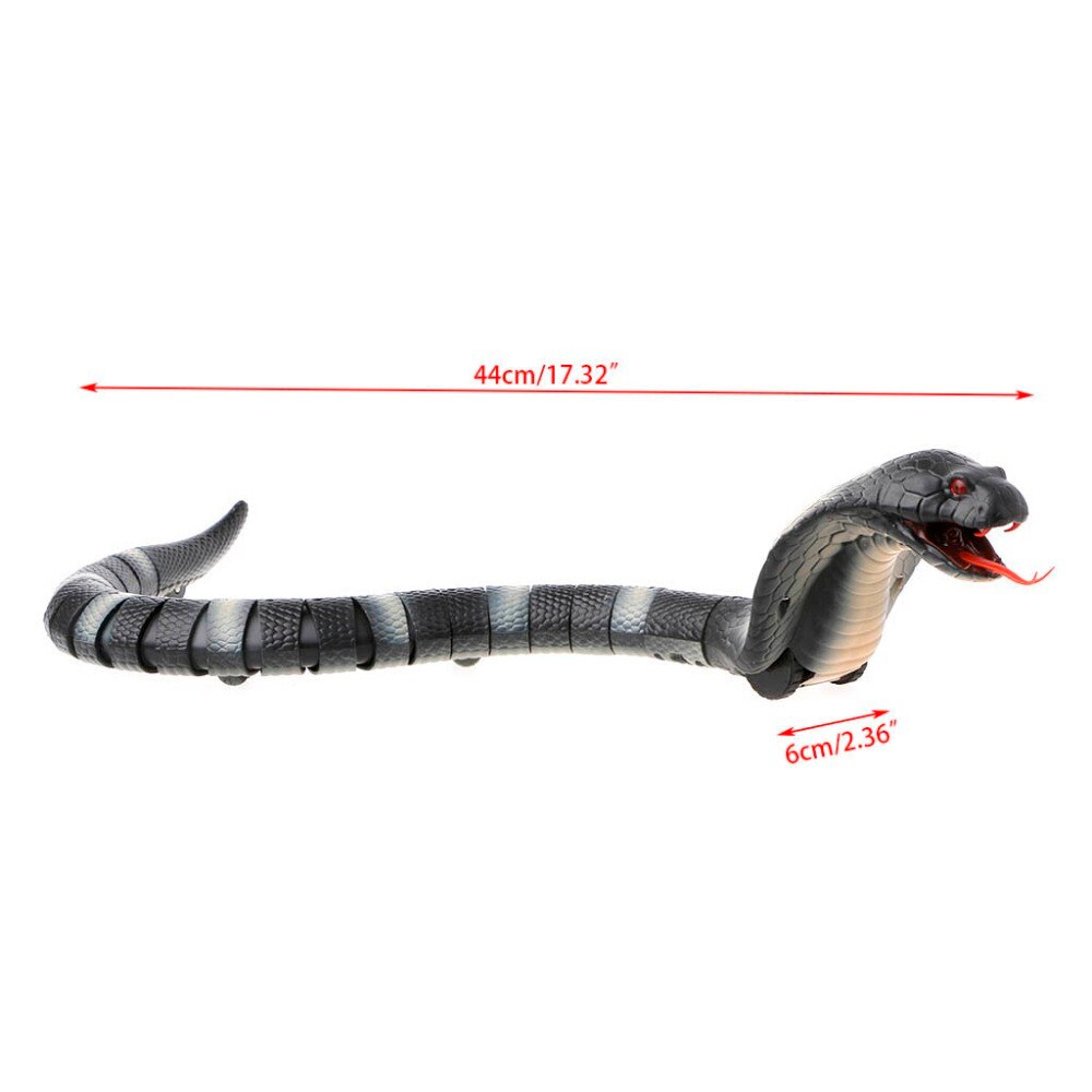 Remote Control Snake Toy Cobra With Retractable Tongue Swinging Tail Doll