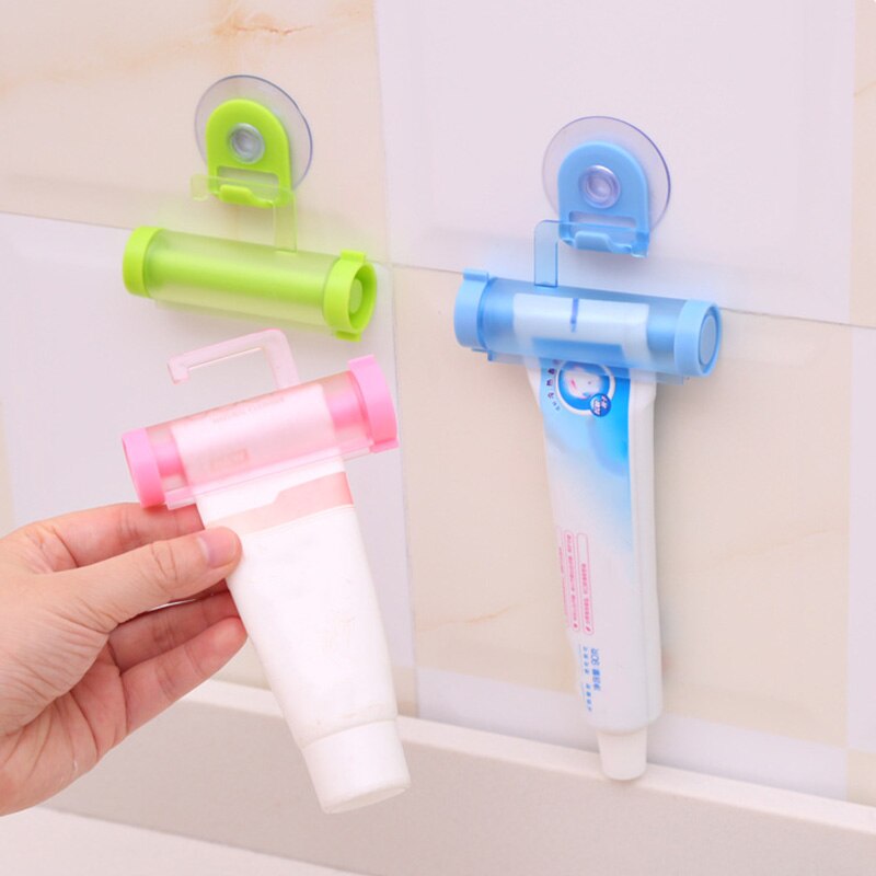 Plastic Durable Toothpaste Squeezer Bathroom Gadget Rolling Multipurpose Cartoon Heart Shape Useful Squeezers Bathroom Supplies