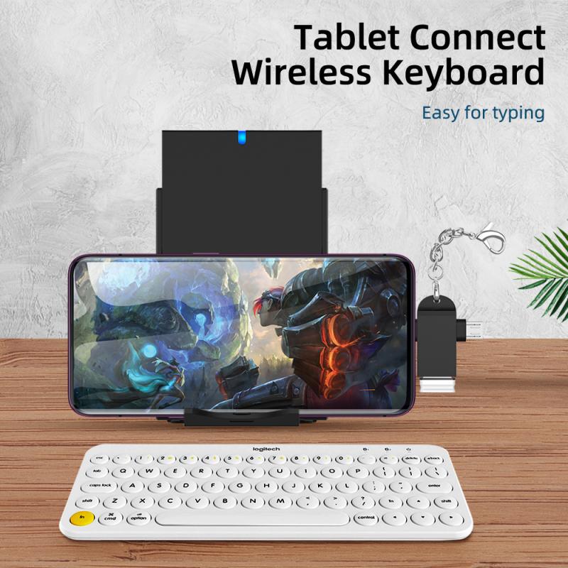 Dla systemu android typu C 2-w-1 adapter OTG Otg kabel typu C robić tabletu Xiaomi dysk twardy na dysku Lampa błyskowa USB mysz konwertery TSLM1