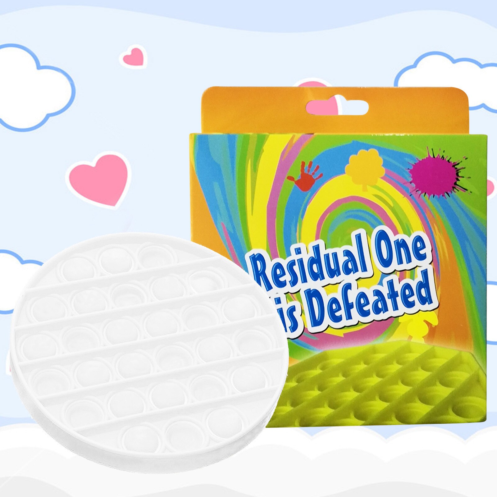 Newcoming Push Bubble Fidget Sensory Reliever Toy Unisex Autism Stress Decompression toy Christmas Juguete de descompresión: G