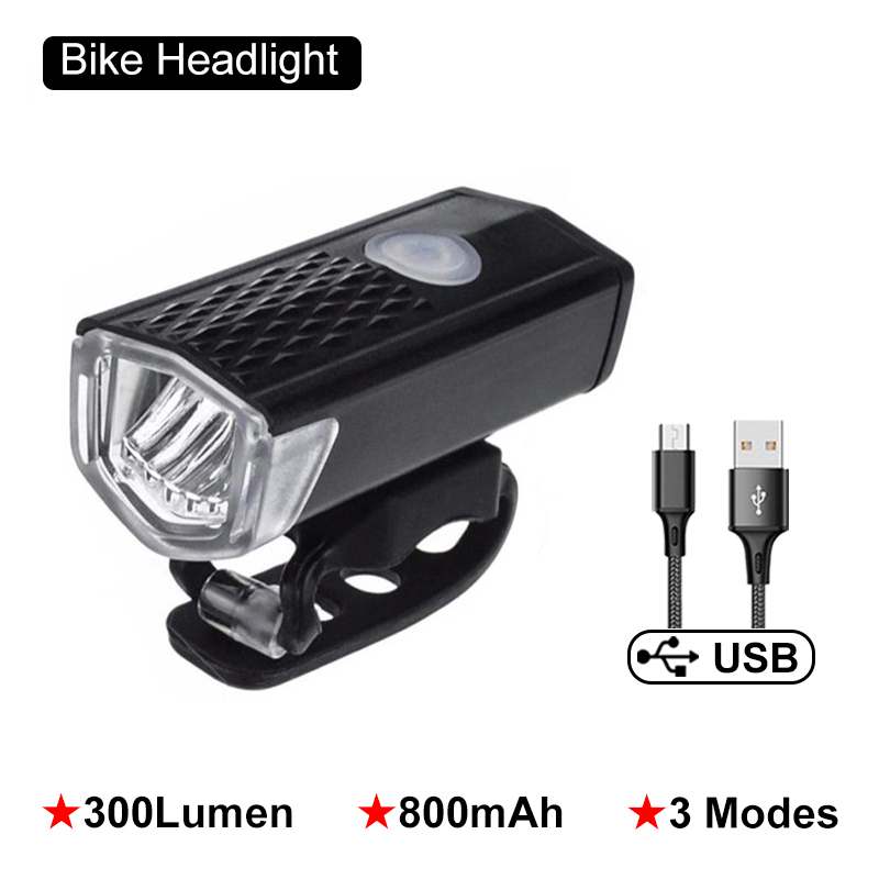 Faro delantero LED para bicicleta de montaña, linterna de advertencia, recargable vía USB, a prueba de lluvia, 1/2 piezas: Borgoña