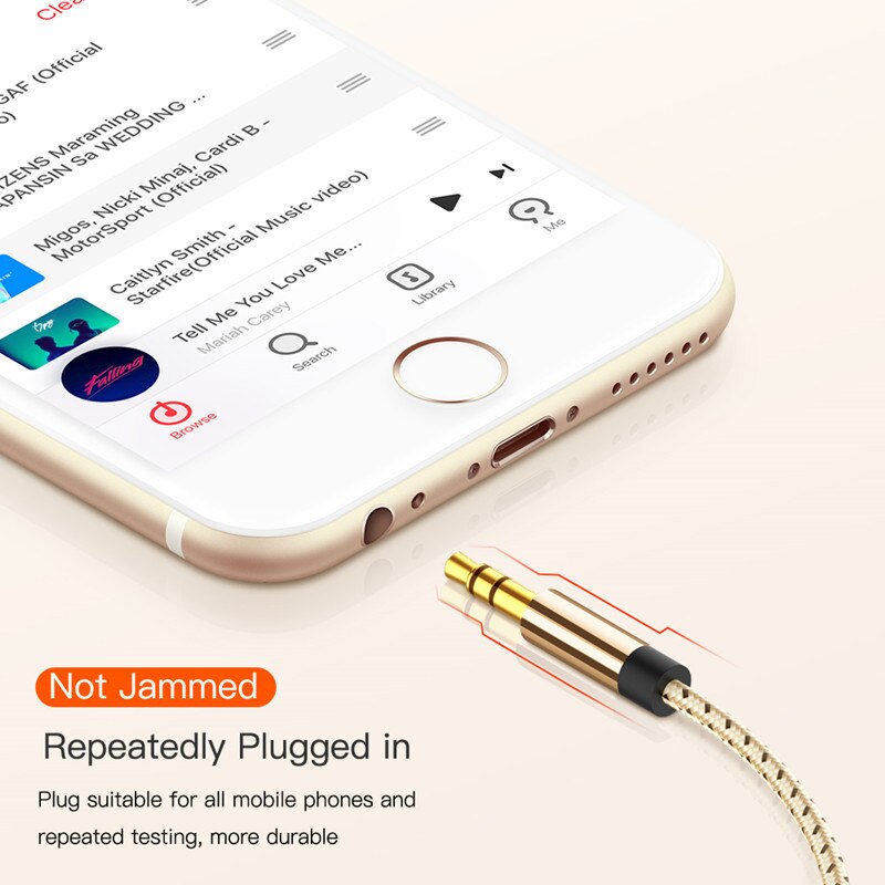 3.5mm Male To Female Gold Stereo Audio Headphone Extension Cable Adapter Aux Cord Extender For PC Laptop Phone Car Speaker