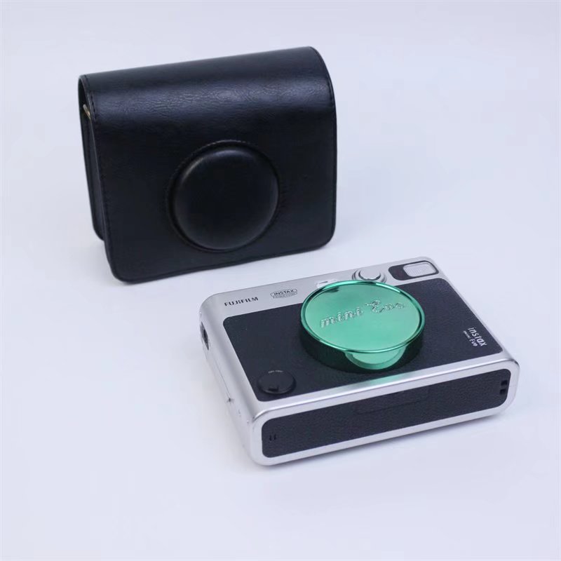Torba na akcesoria do aparatu z paskiem na ramię pasuje do Fujifilm Instax Mini EVO: Jasno szary