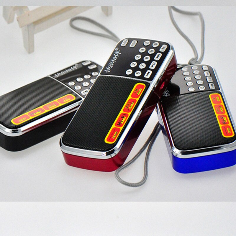 Card Radio For The Elderly L-088 Multifunctional Mini Portable Radio Support Radio/USB/TF Card/AUX/Headphone