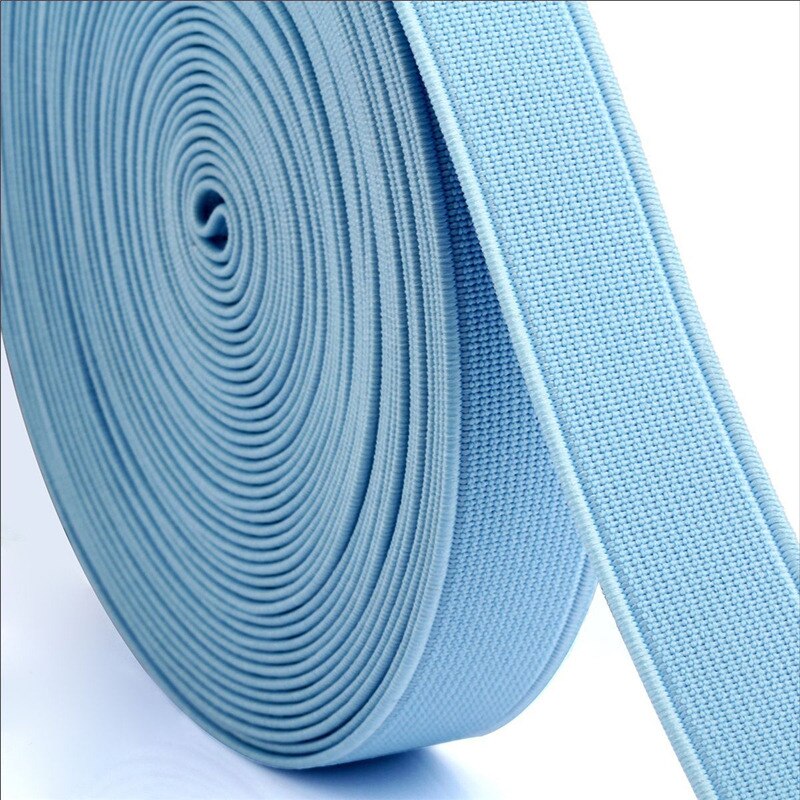 1.5cm kleuren gebreide elastische band diy knutselen dikkere schuine banden schoenen haarelastiek hoofdband jurk kant rand naaien kraagbanden: Hemelsblauw