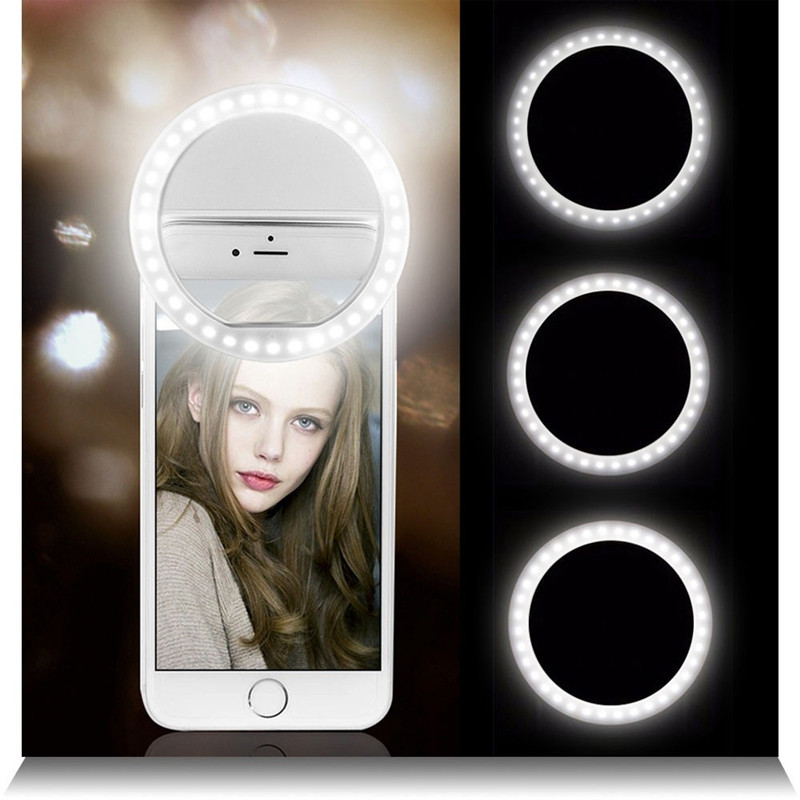 Selfie Licht Selfie Led Ring Licht Selfie Lamp Flash Voor Telefoon Light Lampa Doen Telefonu Fotografie Telefoon Lenzen 36 Selfi led Luz