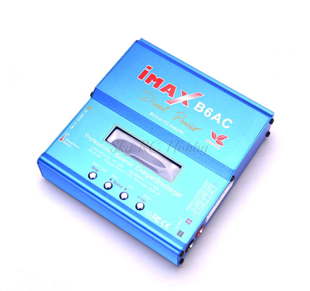 IMAX B6 AC B6AC Lipo NiMH 3S RC bilancia batteria caricabatterie/Scaricatore + B6AC Europeo Cavo di Alimentazione Universale cavo di alimentazione EU / noi