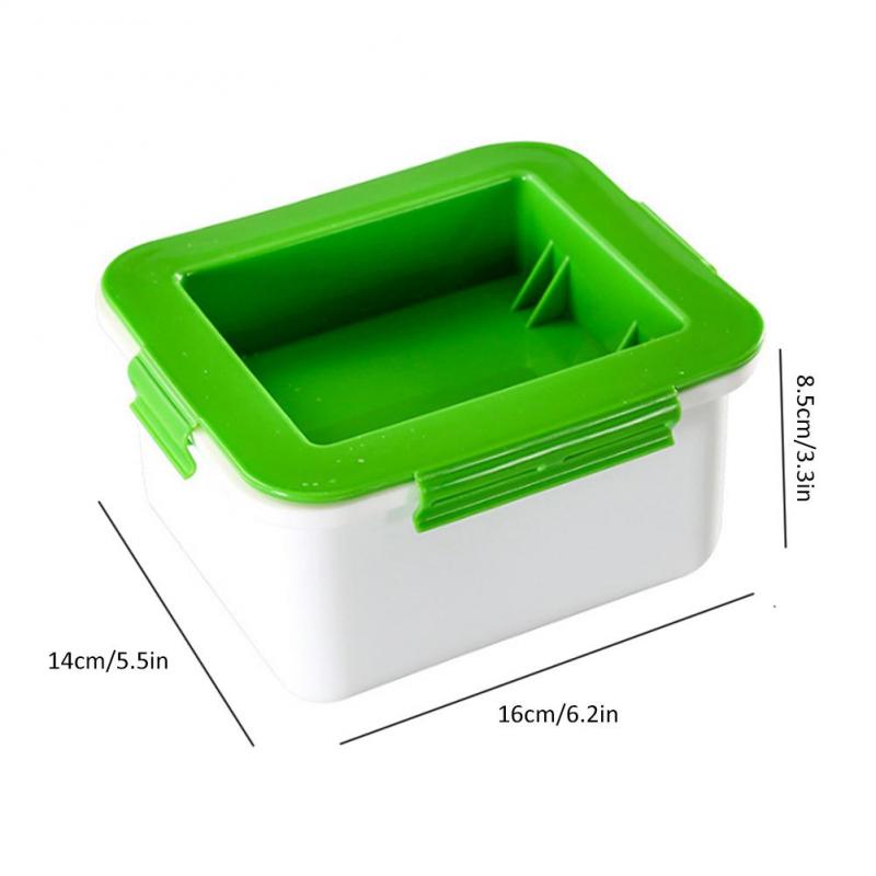Tofu Pers Tofu Afdruiprek 3-Layer Tofu Pers Ingebouwde Drainage Water Verwijderen Tool Vaatwasmachinebestendig Keuken koken Gereedschap Set
