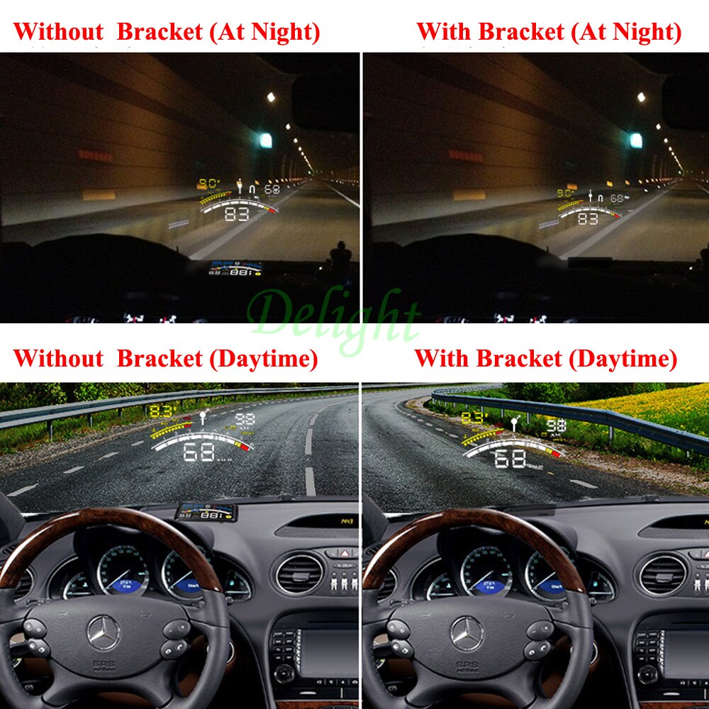 5.5" Head Up Display HUD Holder Hood Car OBD II EOBD HUD Bracket for ActiSafety ASH-4E/ASH-4C/ASH-4C HUD Car