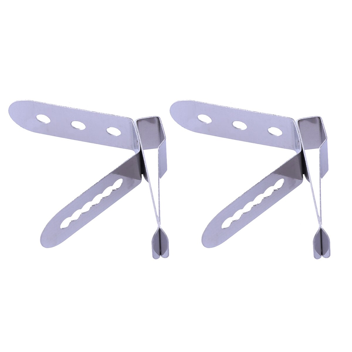 1-4 pcs Nontoxic Heat-Resisting Harmless Probe Clip Holder Stainless Steel Thermometer Holder for Measurement: 2pcs