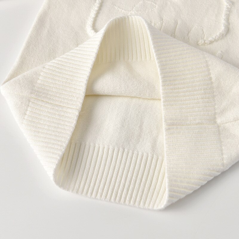 Herfst- en winterbabymeisjestrui met lange mouwen, katoenen gebreide kleding, kinderwild ronde hals, onderkant shirt