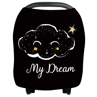 Multifunctional 5 In 1 Baby Breastfeeding Cover Car Seat Cover Canopy Shopping Cart Cover Trendy Scarf Breathable Nursing Cover: D