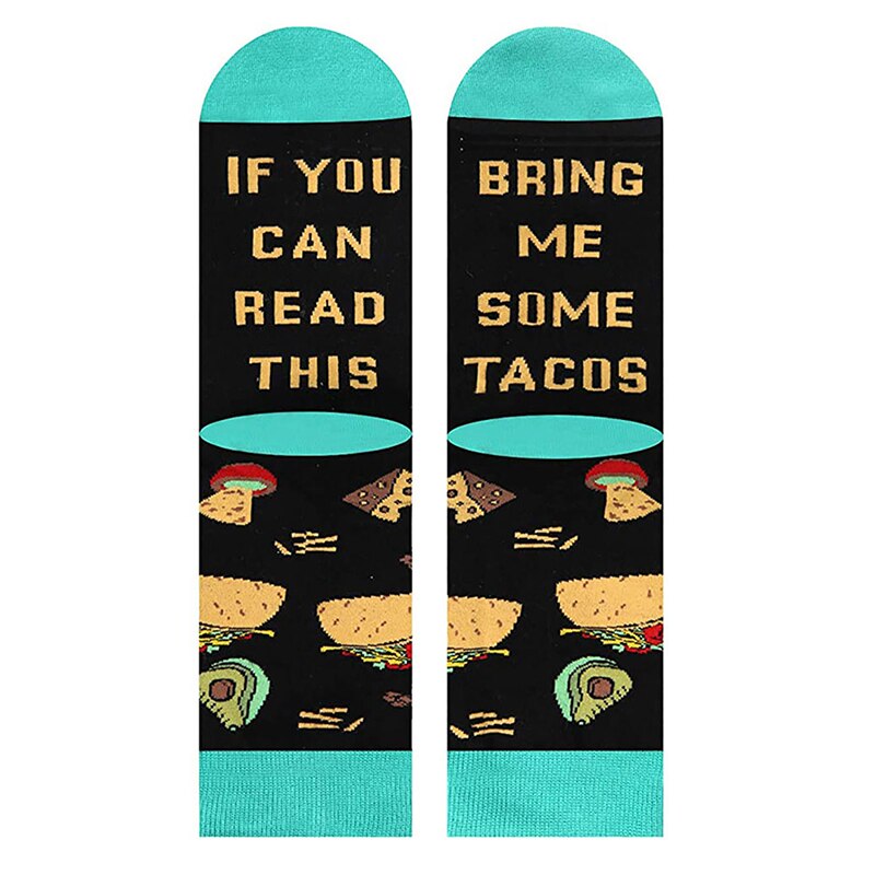 Halloween Kerstcadeau Sok Grappige Sokken Als Je Kan Lezen Deze Sokken Herfst Lente Winter Kniehoge Thuis sport Scoks: G