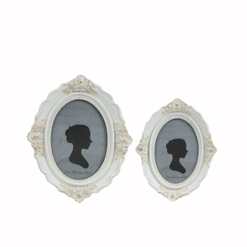French Retro Finishing Oval Plate Photo Frame