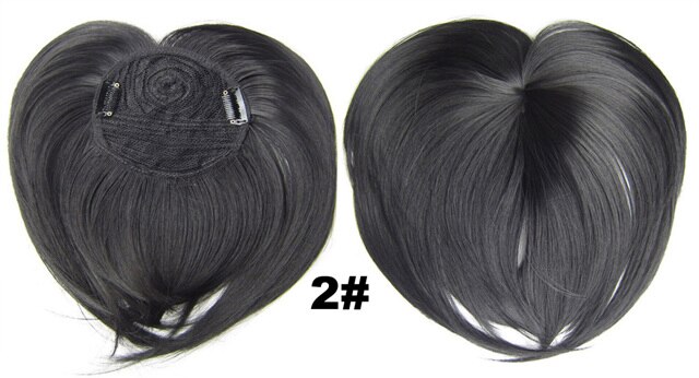 Clip in on synthetic top closure hair fringe head skin hair bang B7 18 colours available 4pcs/lots: B7 Color 2
