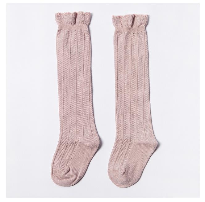 Baby Solid Baby Knie Hoge Kousen Baby Jongens Meisjes Katoen Warm Houden Lange Kousen Plain Kids Zachte Stijl been Warmer