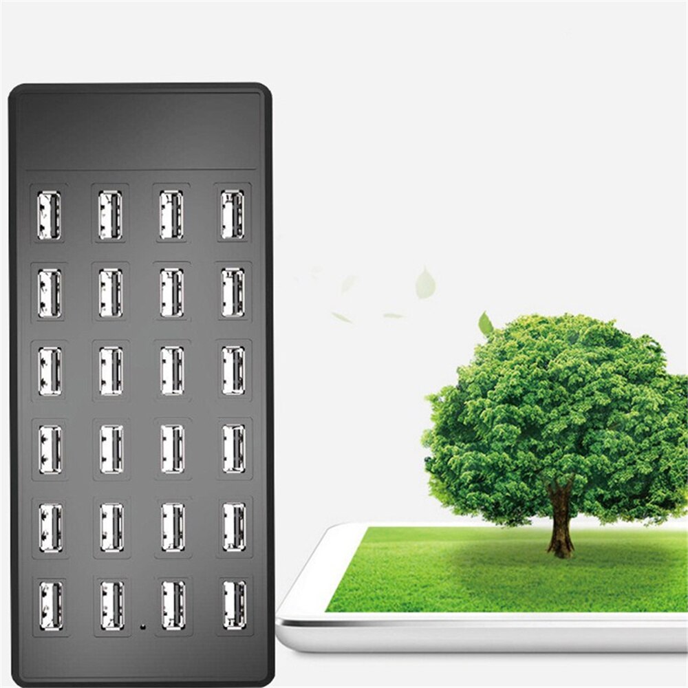 High Power 24 Poorten 100W Smart Telefoon Oplader Station Mobiele Game Collectieve Hang-Up Laadstation 5V ~ 2A100W Charger