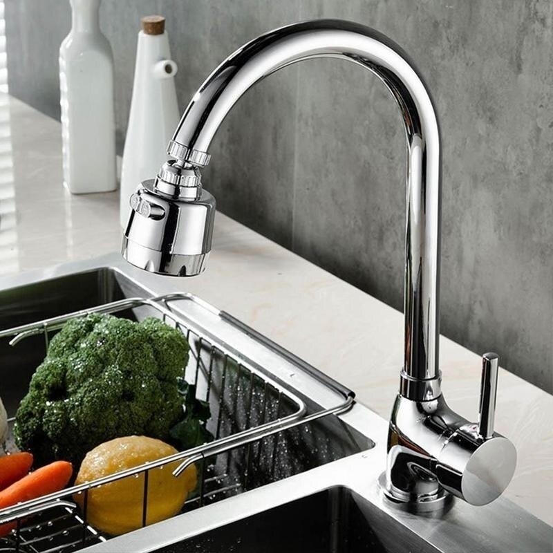 Køkkenredskaber vandhane vandbesparende vandfilter kan rotere vandhaner filter brusebad spray extender køkken badeværelse vandhane extender