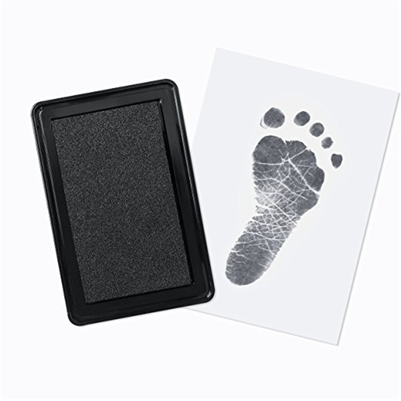 Baby Care Niet Giftig Baby Handafdruk Footprint Opdruk Kit Baby Casting Pasgeboren Voetafdruk Stempelkussen Baby Klei Speelgoed -15