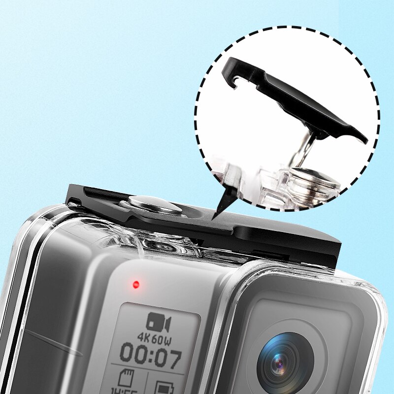 För gopro hero 8 vattentätt skal fodral undervattensskyddshus för gopro hero 8 kameratillbehör
