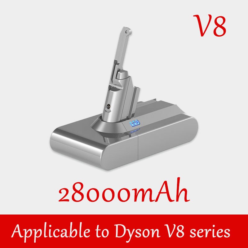 per Dyson V6 V7 V8 V10 tipo A/B 28000mAh batteria di ricambio per aspirapolvere portatile senza cavo Dyson: bianca
