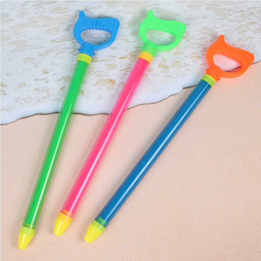 3 stuks/set kinderen speelgoed duurzaam zwembad zomer interactief waterpistool enkele pijp trek type spuit waterpistool willekeurige kleur