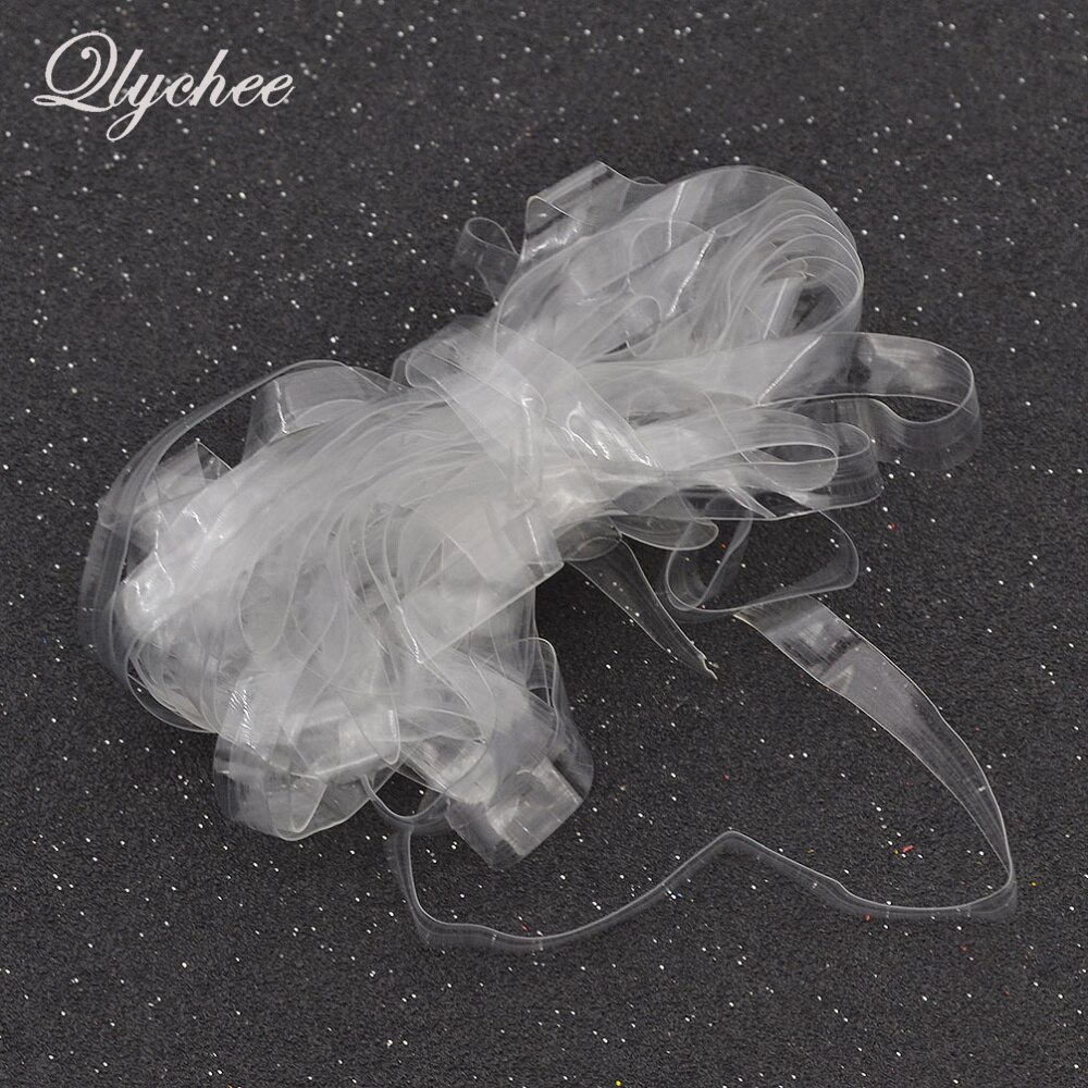 5 Yards Transparent Clear Elastic TPU Latex Strap Tape For Women Garment Bra Strap DIY Making Accessories