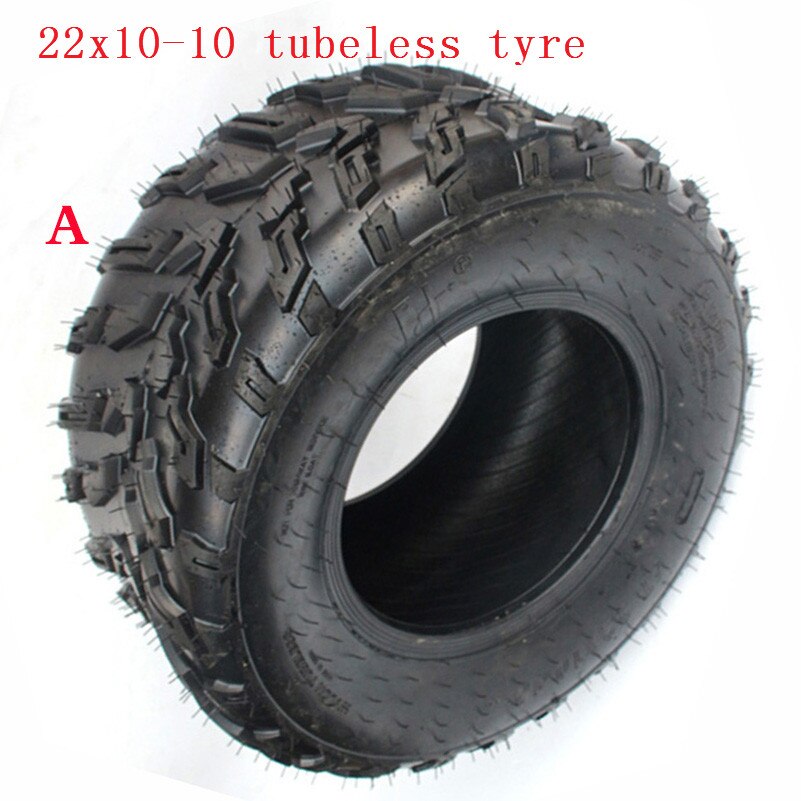 22x10-10 Tire 22x10.00-10 4Ply Snow / Mud Tyre Lawnmower Garden Tractor ATV Buggy Go Karts Vacuum Wheel Tire: Tire A