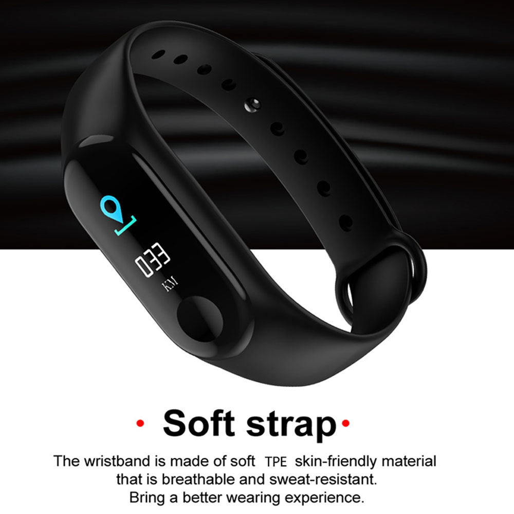 M3 Pro Smart Band Waterproof Fitness Tracker VS M3 Plus Smart Bracelet Blood Pressure Heart Rate Monitor