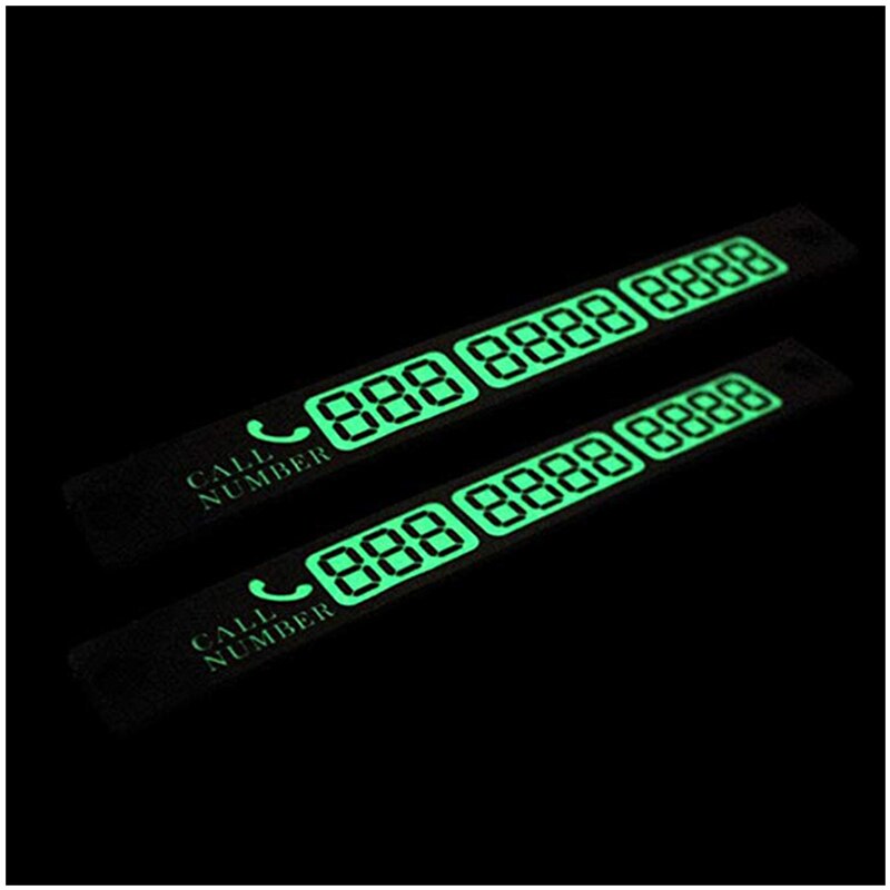 Auto Tijdelijke Parkeerkaart Lichtgevende Tijdelijke Parkeerkaart Sticker Met Sukkels En Telefoonnummer Kaart Stickers Plaat DB023