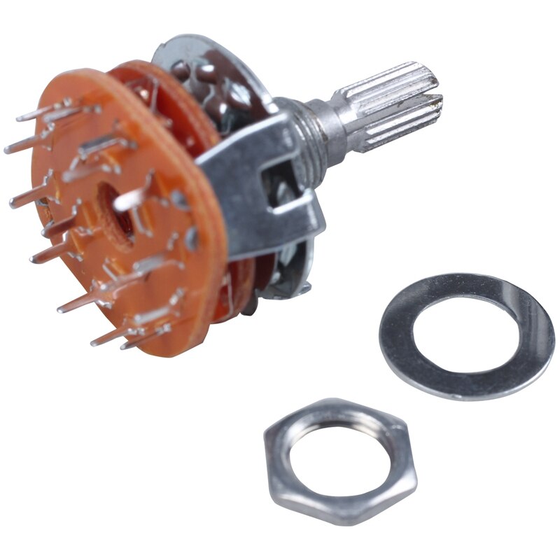 2x Electronic Machine 3P4T 3Pole 4 Position/4P3T 4Pole 3 Position 2 Deck 15 Pin/16 Pin Rotary Switch