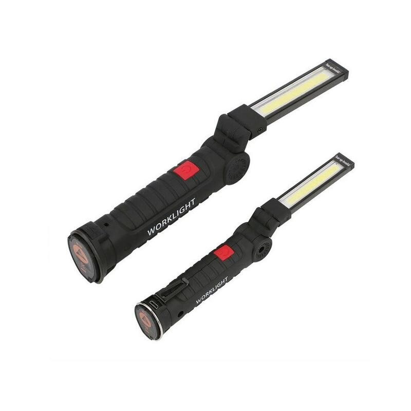 Portable Lumen COB LED Portable Spotlight Working Lights 5 Brightness With High Modes USB Energy Magnetic Rechargeable Savi F7K0