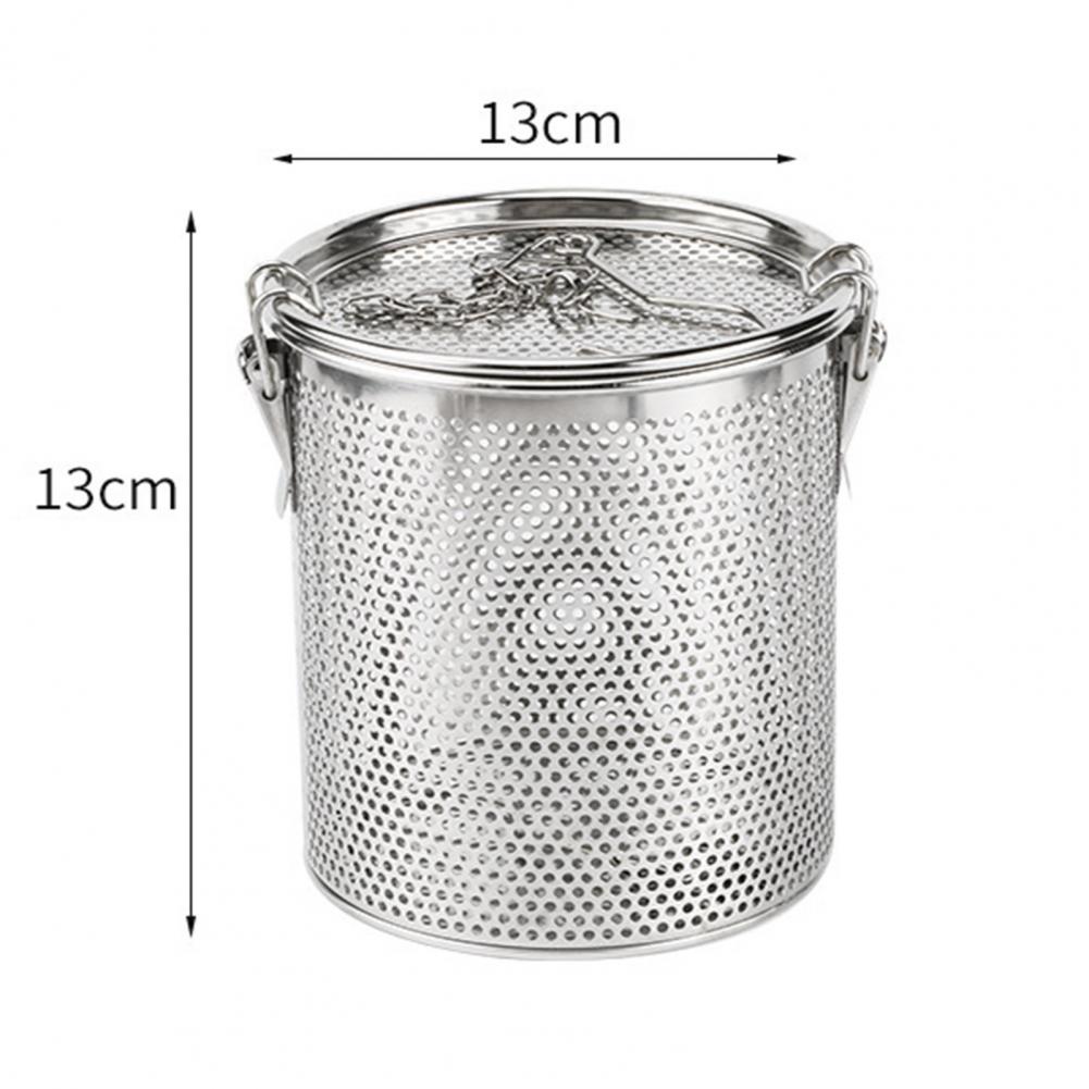 80% Sales! Seasoning Basket Chained Reusable Stainless Steel Cylindrical Seasoning Basket for Tea Lovers