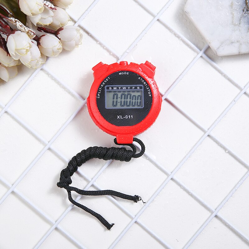 XL-011 LCD Chronograph Handheld Sports Timing Stopwatch Fitness Timer Counter Digital Display W/ Calendar Function