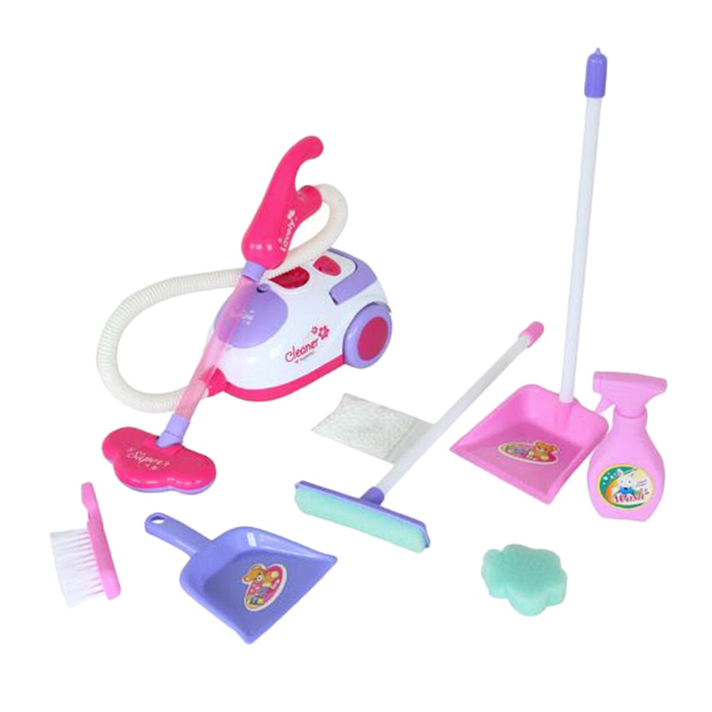 Juego de aspiradora para niños y niñas, juego de simulación, electrodomésticos, juguetes para 3 +