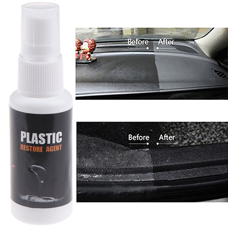30ML Auto Interior Plastic Parts Wax Retreading Agent Renewed Plastic Restore Retreading Coating Paste Maintenance Car Cleaner