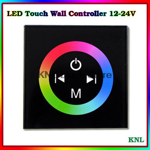 RGB Touch Panel Home Lighting Controller Led Full Color Wall-Mount Controller Magic Color Panel Lights Strip Controller DC12-24V