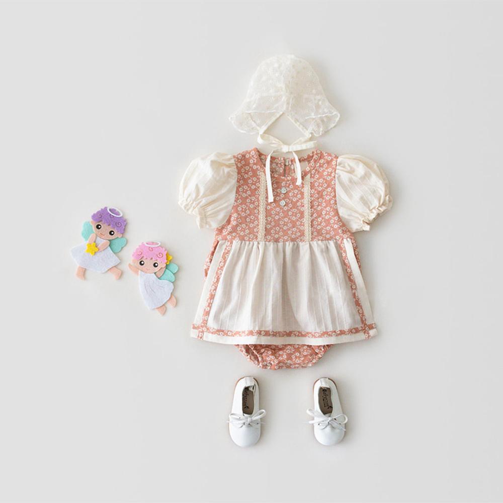 Babykleding landelijke bloemen pasgeboren baby meisjeskleding zomer baby romper jurk peuter romper kleding baby jumpsuit zonnepak