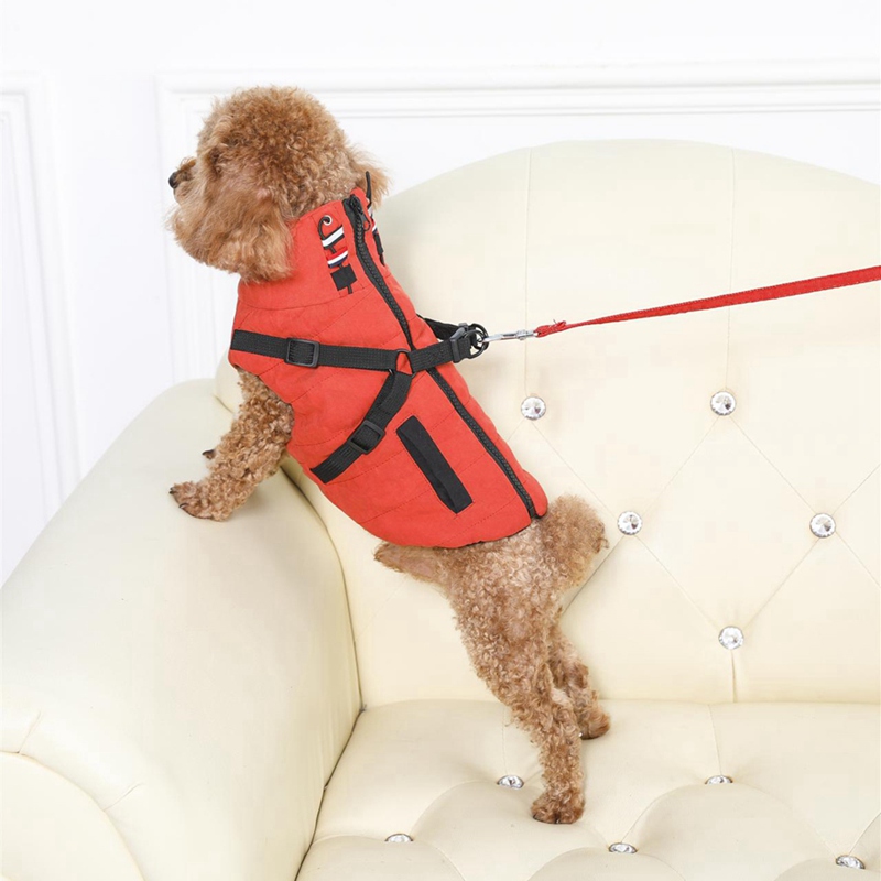 Winter Koud Weer Hond Warm Vest Multifunctionele Harness Kleren Huisdier Outdoor Wandelen Accessoires