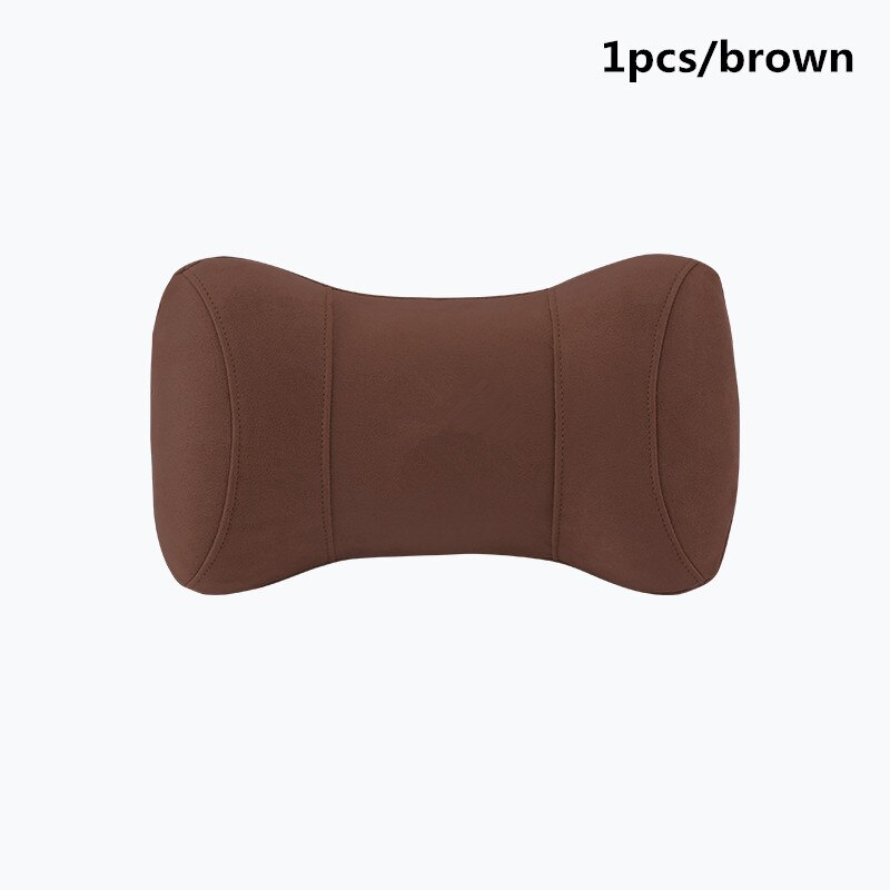 Appui-tête en mousse à mémoire de forme 3D, appui-tête réglable, pour Mercedes Benz logo W202 W203 W204 W208 W2: Car headrest brown