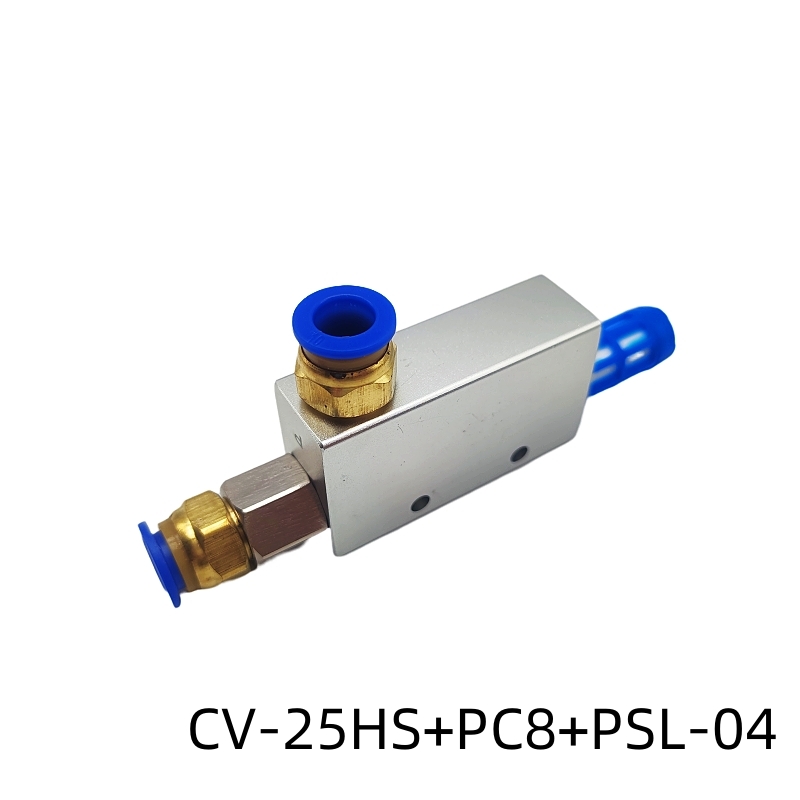 Válvula neumática de generador de vacío controlada por presión, eyectores de escape de aire venturi de alto negativo, con CV-10HS,15HS,20HS y 25HS: Azul cielo