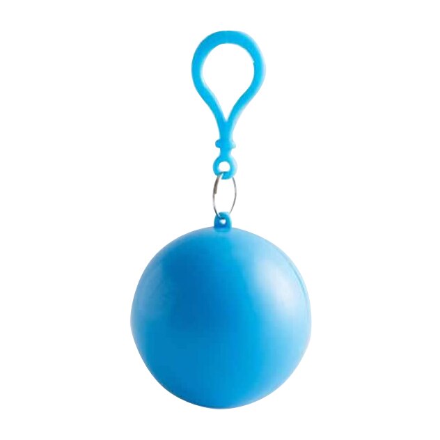 Chubasquero desechable portátil llavero bola chubasquero Unisex: Blue