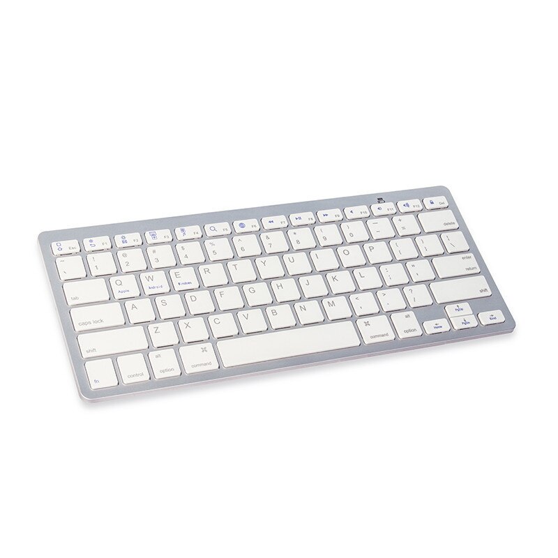 Wireless Keyboard Bluetooth Keyboard For Android Ios Windows Three-system Tablet Phone Ipad Universal Bluetooth Keyboard: white