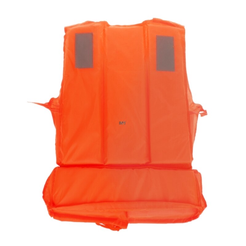 Orange Adult Foam Flotation Swimming Life Jacket Vest With Whistle