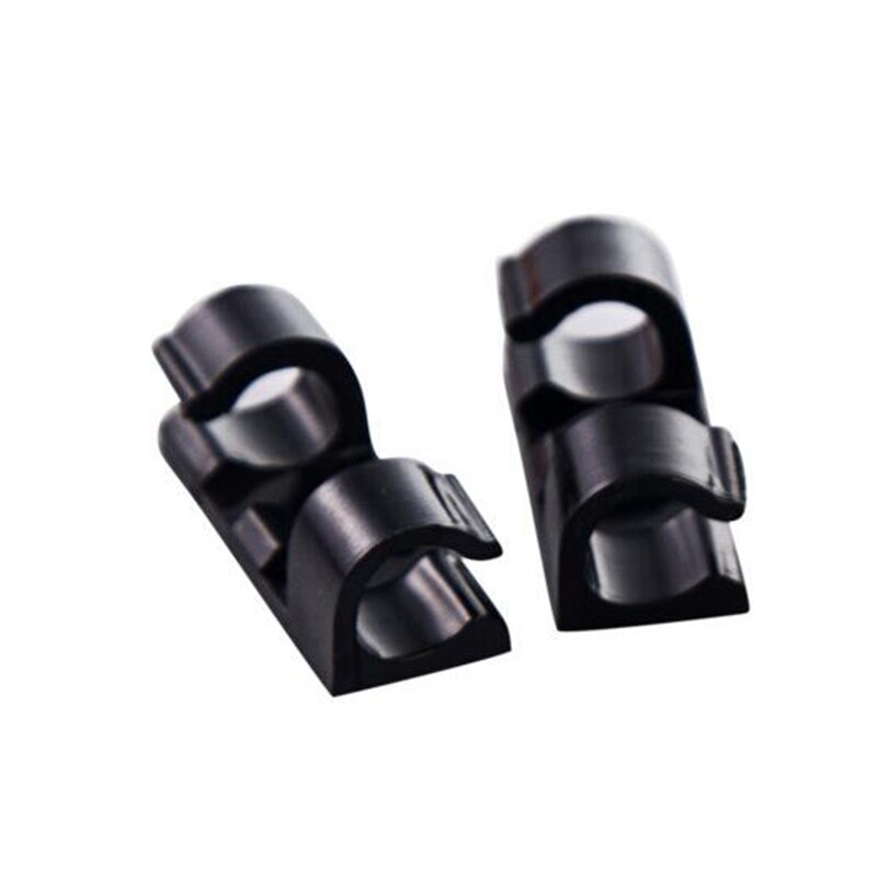 20 Pcs Wire Storage Clips Buckle Organizer Securing Cable Clamp Cable Data Line: black 20pcs