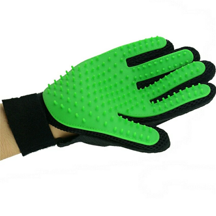 Guantes de Baño de mascotas, manoplas de silicona para quitar la suciedad de los dedos, productos de limpieza para gatos y perros, guantes de masaje para el cuidado del cabello, CW31: c01